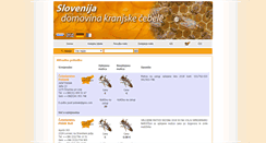 Desktop Screenshot of kranjska-cebela.si