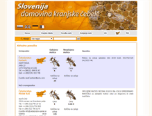 Tablet Screenshot of kranjska-cebela.si